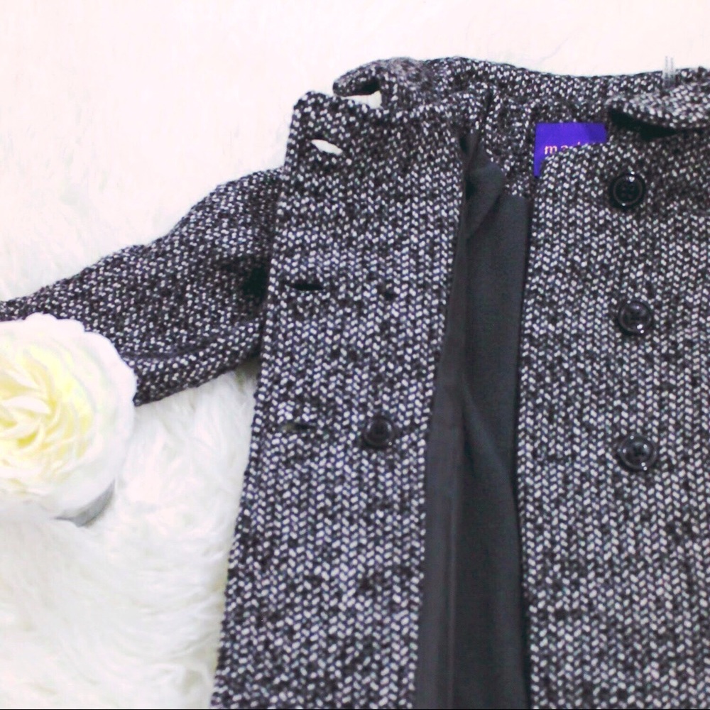 NWT Madden Girl Faux Wool Textured Zipper Coat - Picture 3 of 6